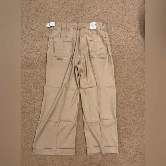 NWT Anthropologie Maeve The Colette Linen Crop Wide Leg Pants, 32 - Picture 6 of 6